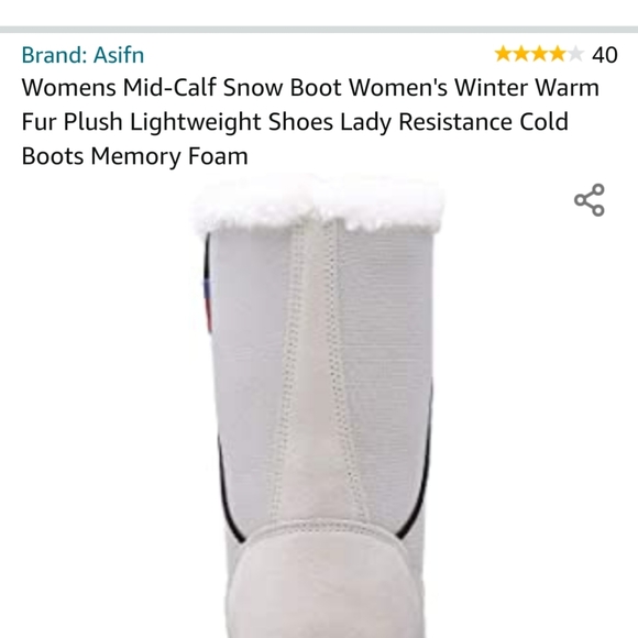 Womans Mid - calf Snow boots - Picture 4 of 7